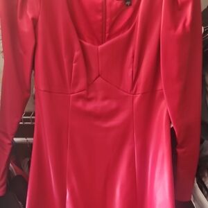 Guess Vibrant Pink Long Sleeve Dress